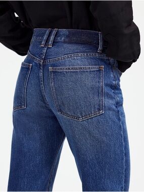 Alexa Chung for Madewell High-Rise Straight Jean in Allendale Wash